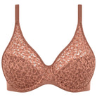 Chantelle EasyFeel Norah BH med bøjle, brun - C13F10 - C60 - Wild Brown