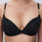 Chantelle Icon Push-Up bikini top med bøjle, sort - C16VNP - 011 - Black