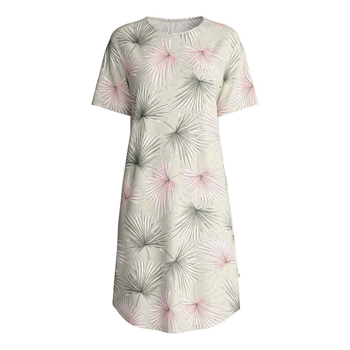 Calida Leaf Dreams natkjole, beige - 38251 - 662 - Tea Green