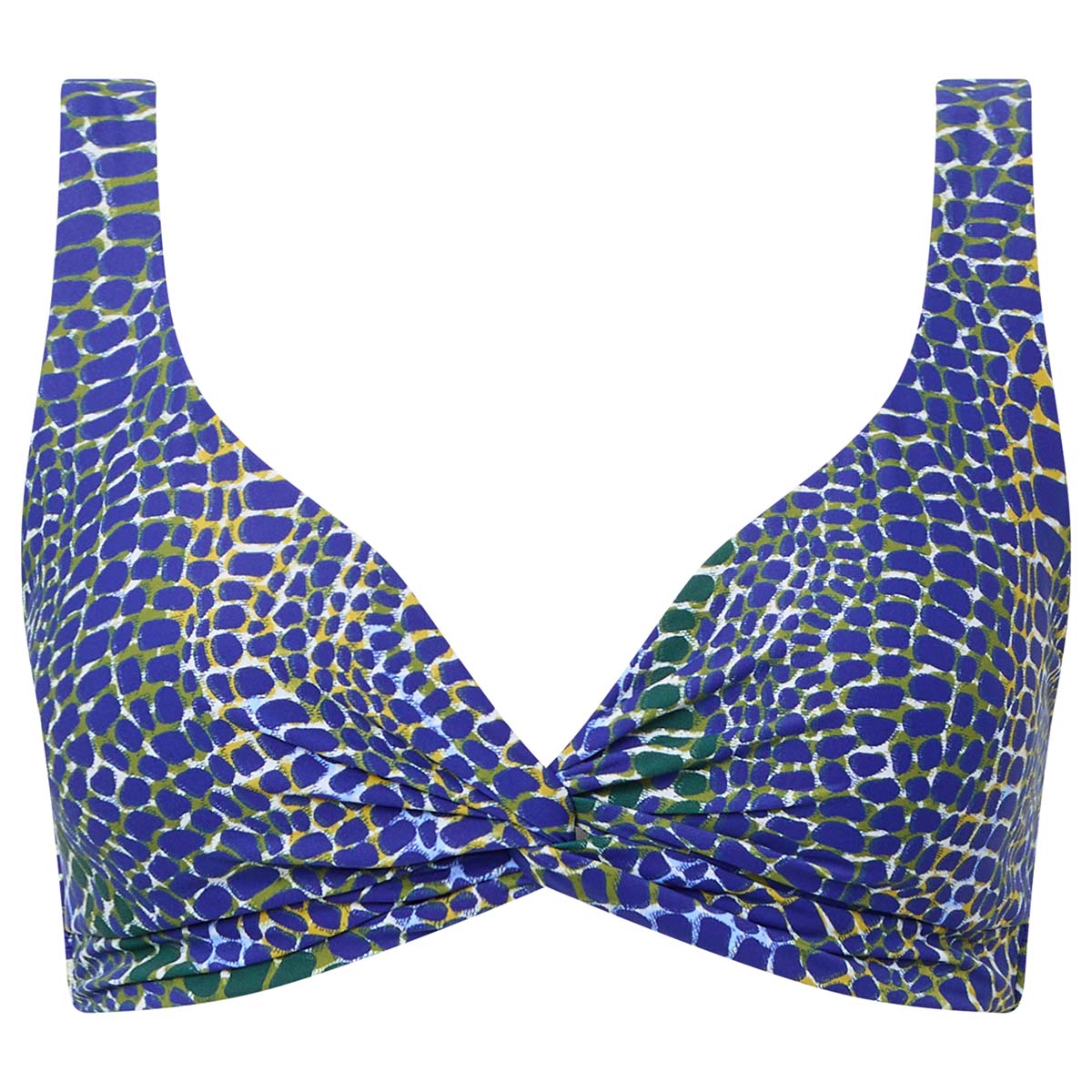 Femilet Taula bikini top uden bøjle, blå - FS72QA - C87 - Blue Snake