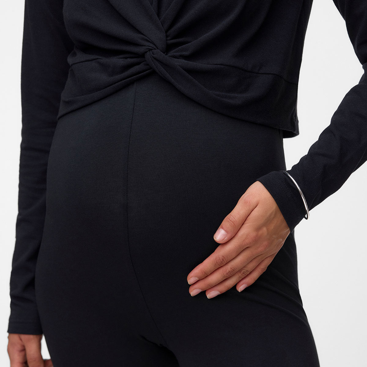 Mamalicious MLemma 2-pak graviditetsleggings, multi - 20016844 - Black/hot Fudge - Black/hot Fudge