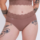 Sloggi Romance midi trusse, rosa - 10031896 - 1141 - Cacao