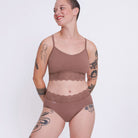 Sloggi Romance midi trusse, rosa - 10031896 - 1141 - Cacao